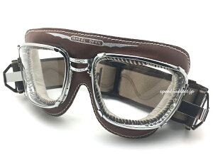 【楽天1位獲得】baruffaldi SUPERCOMPETITION GOGGLE(バルファルディスーパーコンペティションゴーグル)BROWN 茶色ブラウンカフェレーサーmodsモッズrockersクラシックカーオープンカーhalcyonハルシオ