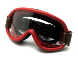 【楽天1位獲得】baruffaldi SPEED 4 GOGGLE（バルファルディスピード4ゴーグル）RED 赤レッドジェットヘルメットフルフェイスuvカット眼鏡メガネの上から眼鏡対応メガネ対応vmxモトクロスオフロードバイク用オフ車オーバーグラス70s