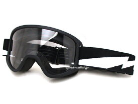 【楽天1位獲得】Biltwell MOTO 2.0 GOGGLE(ビルトウェルモト2.0ゴーグル)Bolts サンダーボルト雷カミナリイナズマvmxビンテージモトクロスオフロードバイクオフ車トラッカーエンデューロバイカーシェードオーバーグラスメガネ対応60s70s