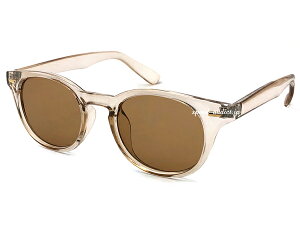 ySALE!!9/27(y)10܂ŁzROUND BOSTON SUNGLASSiEh{XgTOXjCLEAR BEIGE × BROWN NAt[x[Wt[uEJ[YۃKlی^Zt[_eKlg