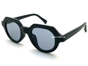 BOLD CROWN PANTO SUNGLASSi{[hNEpgTOXjBLACK × SMOKE ԂዾX[NYJ[YxȂNEpg^Zt[NVbNX}[g_N[ԃV