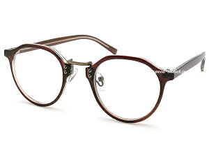 METAL BRIDGE CROWN PANTO BOSTON SUNGLASSi^ubWNEpg{XgTOXjBROWN/GOLD × CLEAR {XgVFCv NAY ɒBKl g _ re[W NVbN Ae