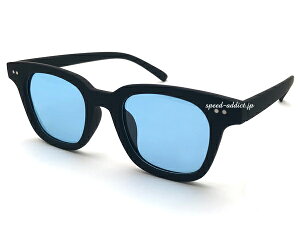 POLARIZED WELLINGTON RUBBER FRAME SUNGLASSiΌEFgo[t[TOXjBLACK × LIGHT BLUE }bgubN u[Y tbgY ΌY ACEFA X}[g JW