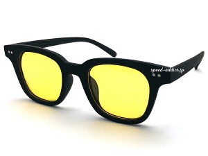 POLARIZED WELLINGTON RUBBER FRAME SUNGLASSiΌEFgo[t[TOXjBLACK × LIGHT YELLOW }bgubN CG[Y CgJ[Y ΌY JWA gh 