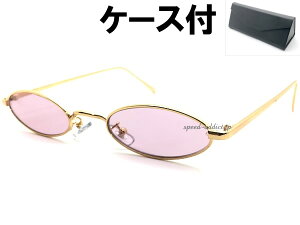 METAL NARROW OVAL SUNGLASSi^i[I[oTOXjGOLD × PINK + KlP[X BLACK S[hsNJ[YɒBዾKl߂˃^t[גVFCvv`vY