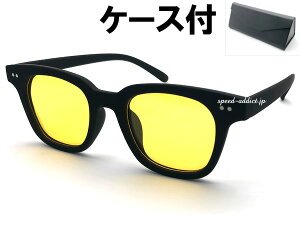 POLARIZED WELLINGTON RUBBER FRAME SUNGLASSiΌEFgo[t[TOXjBLACK × LIGHT YELLOW + KlP[X BLACK }bgubN CG[Y CgJ[Y ΌY 