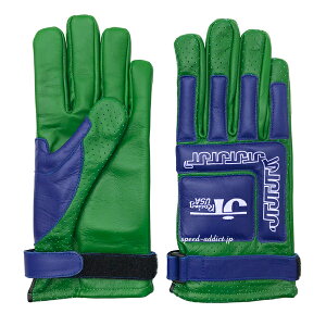 JT Racing USA VINTAGE RACING GLOVEiJT[VOUSAre[W[VOO[ujGREEN × BLUE  O[ u[ mxO[u T[Lbg _[g It[hp U[O[u g[ vmx re