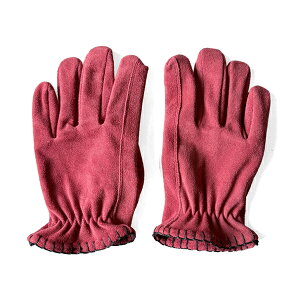 SIGNAL GLOVE�i�V�O�i���O���[�u�jNo.10 RED × BLACK LACE SUEDE ���b�h �� �X�E�F�[�h �X�G�[�h ���[�^�[�T�C�N���O���[�u �o�C�N�p��� �j�����p �V���v�� ���� �J�E�n�C�h���U�[ ���g�� �o�C�J�[ �`
