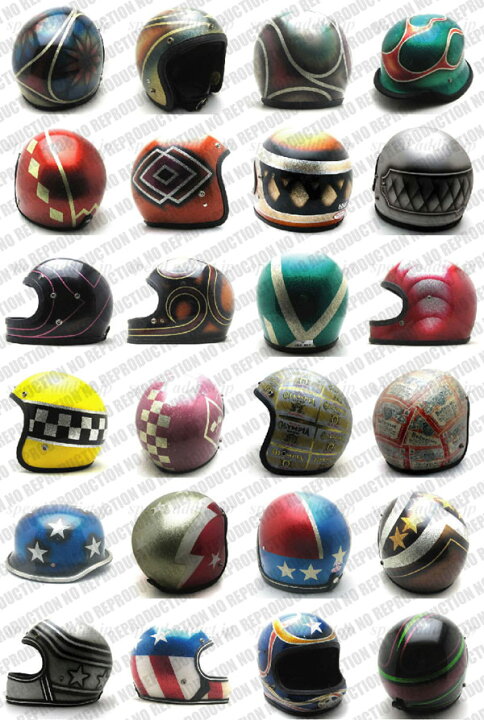 楽天市場】VINTAGE HELMET POSTER（ビンテージヘルメットポスター 