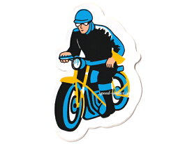 60's CLASSIC BIKER Sticker（60sクラシックバイカーステッカー） 95mm×60mm 【海外直輸入新古品】デカールシールdead stockデッドストック当時物アメリカンバイクusaボバーindian motorcycleインディアンモーターサイクル陸王メグロ50s