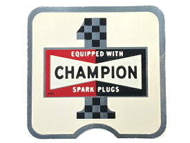 70's VINTAGE CHAMPION 1 Sticker（70sビンテージチャンピオン1ステッカー）CHEKER 1 【海外直輸入新古品】デッドストックdead stock当時物アメリカ製usa製nascarナスカーindy500carインディカーhot rodホットロッドレースレーシング