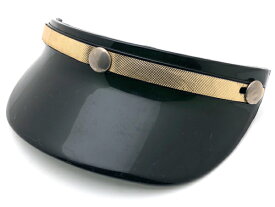 60's USA製 VINTAGE POLICE VISOR（60sビンテージポリスバイザー）SMOKE 黒スモークビンテージヘルメットポリスヘルメットポリヘルフジヘルコミネbellベルshortybucoブコtravelerguardianbantamprotectorアメポリアメリカンポリスusa60s