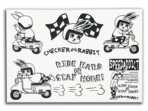 CHECKER RABBIT Sticker Seati`FbJ[rbgXebJ[V[gjA-1 xfJ[V[SXN[^[WjAX[p[t[xXpub^WIWmXN[s[wb