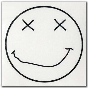 GRUNGE SMILE wbgp Cutting StickeriOWX}CJbeBOXebJ[jBLACK  fJ[ V[ smile buco small baby extra X}CuR smily face X}C[tFCX toys mccoy X[u