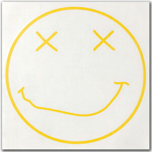 GRUNGE SMILE �w�����b�g�p Cutting Sticker�i�O�����W�X�}�C���J�b�e�B���O�X�e�b�J�[�jYELLOW �C�G���[ ���F �f�J�[�� �V�[�� smile buco small baby extra �X�}�C���u�R toys mccoy �g�C�Y�}�b�R�C nirvana �j��