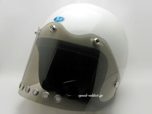 BOB HEATH VISORS VENTILATION FLAT SHIELD(ボブヒースバイザーベンチレーションフラットシールド)SMOKE スモーク通気口通気孔カスタムコンペ保護スクリーンガードジェットヘルメット汎用防風uvカッ