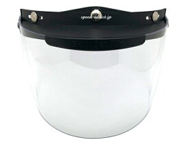 BOB HEATH VISORS FLIP UP SHIELD（ボブヒースバイザーフリップアップシールド）CLEAR クリアー透明開閉式可動式跳ね上げ式はね上げ式ラチェット式スクリーン保護ガードuvカット汎用3スナップユニバーサル