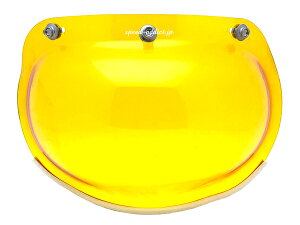Dead Stock 70's VINTAGE GRAND-PRIX TRIM BUBBLE SHIELDifbhXgbN70sre[WOvgouV[hjYELLOW CG[ wbgV[h ėp WFbgwbg n[twbg 3X