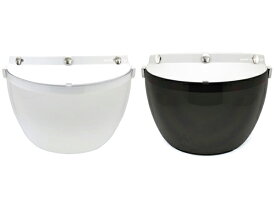 【セット商品】DIN MARKET RT-1N FLIP UP SHIELD（ディンマーケットRT-1Nフリップアップシールド）WHITE × CLEAR + WHITE × SMOKE 開閉式 可動式 跳ね上げ式 はね上げ式 ラチェット式 国産 日本製 汎用 オーシャンビートル グリーサー