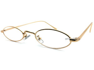 METAL NARROW OVAL SUNGLASSi^i[I[oTOXjGOLD × CLEAR S[hNAYɒBዾKl߂˃^t[I[oVFCvגYfB[XOJb