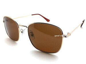 POLARIZED METAL SQUARE SUNGLASSiΌ^XNGATOXjGOLD × ΌBROWN S[huEJ[YዾKl߂˃oCJ[VF[hbikershadeNVJACEFAΌ