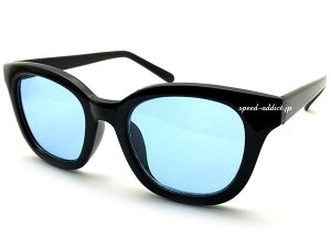 WELLINGTON SUNGLASS for JAPANESEiEFgTOXforWpj[YjBLACK × LIGHT BLUE ubNԂt[Cgu[J[YԃghsuvOJbgACEFAԕ