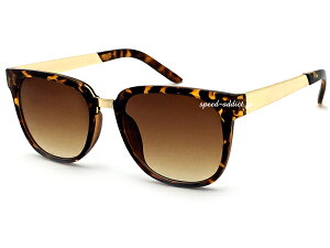 METAL COMBI SQUARE SUNGLASS�i���^���R���r�X�N�G�A�T���O���X�j�ׂ��b/GOLD × BROWN HALF �f�~ꈍb�ׂ������t���[�����F�n�[�t�����Y���j�Z�b�N�X��ԗ��suv�J�b�g���O���J�b�g�X�N�G�A�t���[���V�F