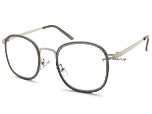 ySALE!!9/27(y)10܂ŁzMETAL SQUARE SUNGLASSi^XNGATOXjGRAY/SILVER × CLEAR O[DFVo[t[ዾKl߂˂XNGAt[YO΍JW