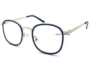 ySALE!!9/27(y)10܂ŁzMETAL SQUARE SUNGLASSi^XNGATOXjNAVY/SILVER × CLEAR lCr[FXNGAt[ɒBKlFVo[^t[JWAyWpt