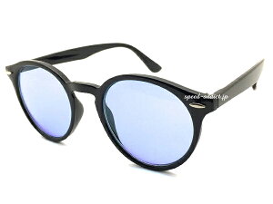 CLASSIC ROUND BOSTON SUNGLASSiNVbNEh{XgTOXjBLACK × LIGHT BLUE ubNKlɒBĂ߂ˍԂዾCgu[J[YZt[AWAtBbgAC