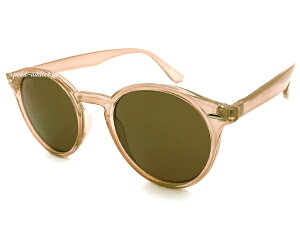 CLASSIC ROUND BOSTON SUNGLASSiNVbNEh{XgTOXj CLEAR BEIGE × BROWN NAx[WuEFJ[YZt[ۊዾ߂˃KlOJbguv΍AWAt