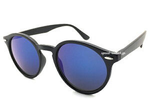 CLASSIC ROUND BOSTON SUNGLASSiNVbNEh{XgTOXjBLACK × BLUE MIRROR ubNԂu[~[YCxgătFXCusCOsCv[hW[