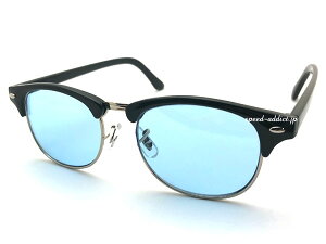 SIRMONT BROW SUNGLASSiT[guETOXjBLACK × LIGHT BLUE KlCgu[CgJ[T[gt[ɒBዾACEFARrl[VNVbNN[yʉ^]j