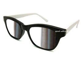 SPY WELLINGTON SUNGLASS（スパイウェリントンサングラス）BLACK/WHITE × MIRROR ブラックホワイト黒白ミラーレンズ探偵尾行追尾パーティーバラエティグッズ伊達メガネ眼鏡めがね流行アイウェアuv紫外線カット