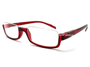 ySALE!!9/27(y)10܂ŁzSQUARE UNDER RIM NARROW SUNGLASSiXNGAA_[i[TOXjRED × CLEAR bhԐFɒBዾ߂˃KlZt[RXvC[ߑAjCxgC