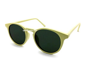 FLAT LENS BOSTON SUNGLASSitbgY{XgTOXjIVORY × DARK GREEN AC{[Zt[_[NO[{XgKlዾ߂˒ԃghOJbgACEFAԕ