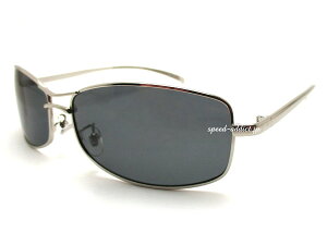POLARIZED METAL NARROW SUNGLASSiΌ^i[TOXjSILVER × ΌSMOKE Vo[FX[NYɒBKlɒBዾɒB߂˃_eKlĂ߂uvJbgOJbgACEFA