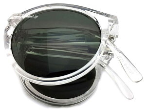 FOLDING BOSTON SUNGLASSi܂肽݃{XgTOXjCLEAR × DARK GREEN NAt[΃_[NO[J[YFRpNg^щ܂ݎ֗tH[fBOACEF