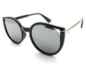 CAT'S EYE ROUND SUNGLASSiLbcACEhTOXjBLACK × SMOKE MIRROR ubNX[N~[YԂ߂ˈɒBዾ_eKlACEFAۃZt[ی^T[NtHb