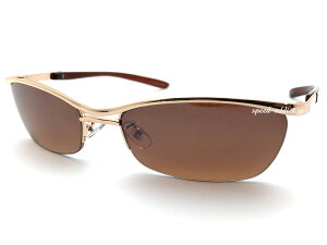 METAL HALF RIM SUNGLASSi^n[tTOXjGOLD × BROWN S[huEJ[YiC[^XNGAc[ubWʃIIn傢ɒBKlዾ߂ˎO΍A
