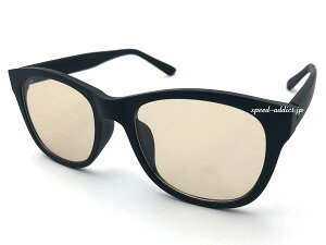 WELLINGTON RUBBER FRAME SUNGLASSiEFgo[t[TOXjBLACK × LIGHT BROWN }bgubNCguEJ[YԂ߂bitternr^[nYfB[Xj