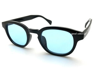 KEYHOLE BRIDGE BOSLLINGTON SUNGLASSiL[z[ubW{XgTOXjBLACK × LIGHT BLUE Ԃ߂ˈɒBዾCgu[EFg{XgJ[YCT[tjpg