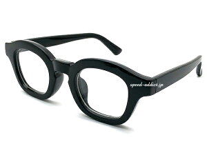 BOLD FRAME KEYHOLE BRIDGE BOSTON SUNGLASSi{[ht[L[z[ubW{XgTOXjBLACK × CLEAR ubNNAZt[dɒBዾt`gbhtXBe[W