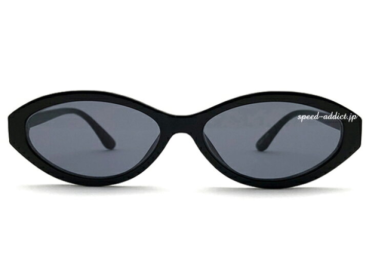 SOFT FOX NARROW SUNGLASS(ソフトフォックスナローサングラス)BLACK × SMOKE ブラックスモーク 黒縁伊達メガネつり目猫目知的スマートシャープスタイリッシュクラシックメンズレディース運転アウトドアレジャーuvケアアジアンフィット SPEED ADDICT 定番デザイン クラシックウエリントンサングラス スモークレンズ UVカット BK