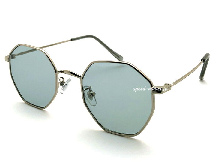楽天市場】OCTAGON SUNGLASS（オクタゴンサングラス）SILVER × LIGHT 