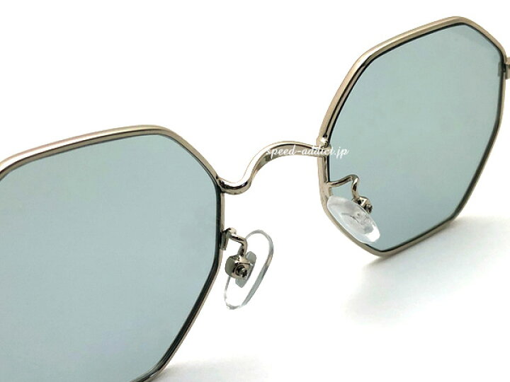 楽天市場】OCTAGON SUNGLASS（オクタゴンサングラス）SILVER × LIGHT 