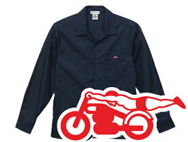 OPEN COLLAR WORK SHIRT スピードアディクト（オープンカラーワークシャツSPEED ADDICT）NAVY ネイビー紺ツイル 開襟シャツワークシャツミリタリーシャツ長袖シャツネルシャツデニムシャツrock mounthbarcラングラーleelevi'sリーバイス