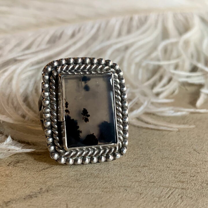 楽天市場】Picture Agate Silver Ring（ピクチャーアゲート シルバー 