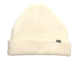 KNIT CAP（ニットキャップ）CHECKER WHITE ホワイト 白 ニット帽子 チェッカーフラッグ ワンポイント レーサー ホンダ ヤマハ カワサキ スズキ スポーツスター ダイナモデル ソフテイル アメリカンバイク サイドバルブ カスタムバイク