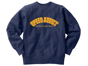 Reverse Weave TYPE SPEED ADDICT COLLEGE LOGO SWEAT�i���o�[�X�E�B�[�u�J���b�W���S�X�E�F�b�g�jNAVY �l�C�r�[ �� �u���[ �� �g���[�i�[ �J���b�W�v�����g �J���b�W���S ��w ucla yale harvard �A���J�W usa ��
